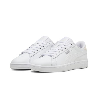 Puma Puma Smash 3.0 L chaussures en cuir blanc