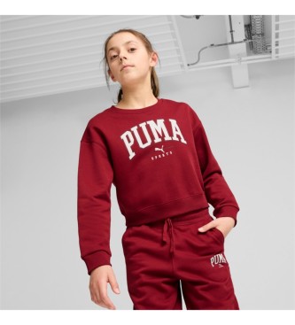 Puma Sweatshirt Squad Crew FL G maroon