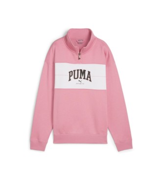 Puma Felpa con mezza zip Pink Squad