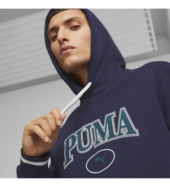 Puma Felpa SQUAD con cappuccio FL blu scuro