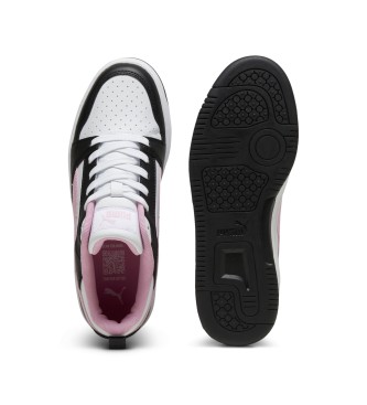 Puma Rebound V6 Lage Sneakers wit, zwart