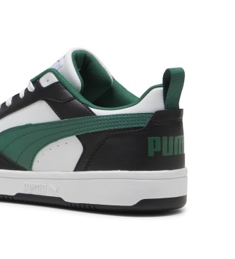 Puma Rebound v6 Lage Sneakers wit, groen