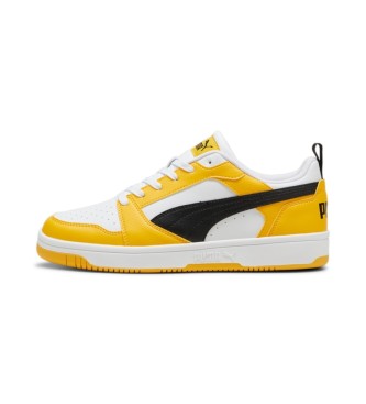 Puma Rebound v6 Low Sapatilhas brancas, amarelas