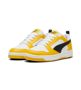 Puma Rebound v6 Low Sapatilhas brancas, amarelas