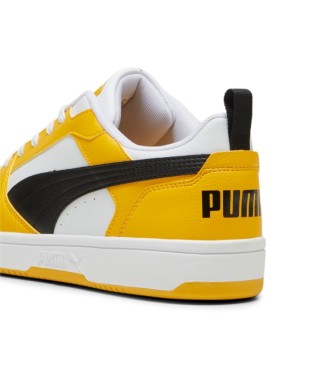 Puma Rebound v6 Low Sapatilhas brancas, amarelas