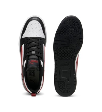 Puma Sapatilhas Rebound v6 Low branco, preto, vermelho