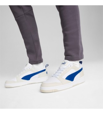 Puma Sapatilhas Rebound v6 Low branco, azul