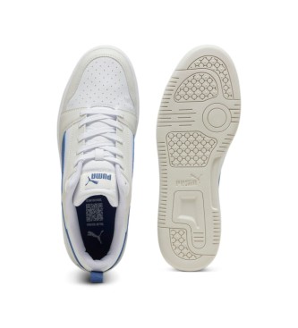 Puma Sapatilhas Rebound v6 Low branco, azul