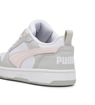 Puma Rebound V6 Lage Sneakers wit, grijs