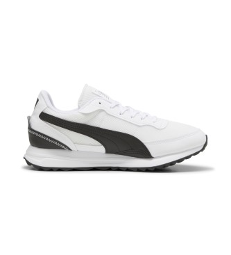 Puma Road Rider leather shoes white, black