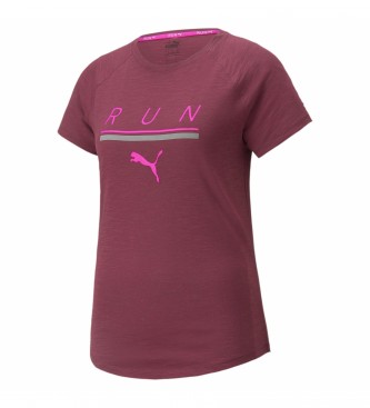 Puma T-shirt Run 5K Logo Maroon