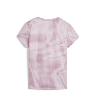 Puma T-shirt Run Favourite Aop cor-de-rosa