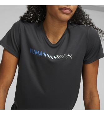 Puma T-shirt Run Logo Ss W sort