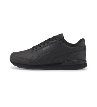 Puma Leder Turnschuhe ST Runner v3 schwarz