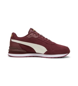 Puma Leather shoes ST Runner v4 SD maroon