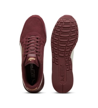 Puma Leather shoes ST Runner v4 SD maroon