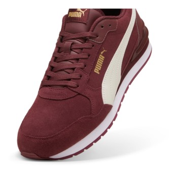 Puma Leather shoes ST Runner v4 SD maroon