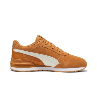 Puma Sneaker ST Runner v4 SD in pelle arancione