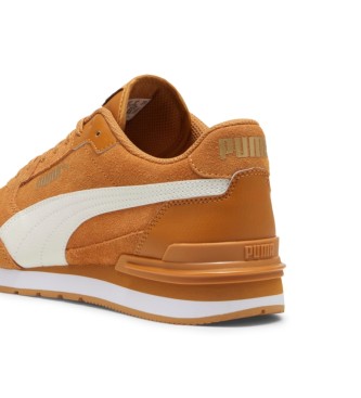 Puma Sneaker ST Runner v4 SD in pelle arancione