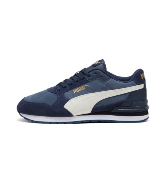 Puma ST Runner v4 SD sapatos de couro azul marinho