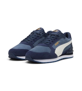 Puma ST Runner v4 SD sapatos de couro azul marinho