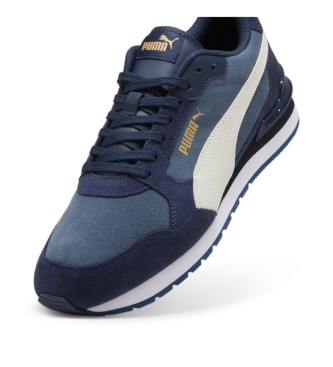 Puma ST Runner v4 SD sapatos de couro azul marinho