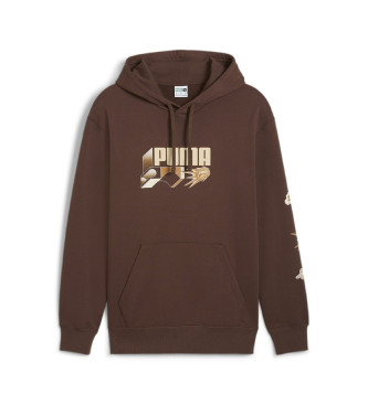 Puma Sudadera Classics Brand Love marrn