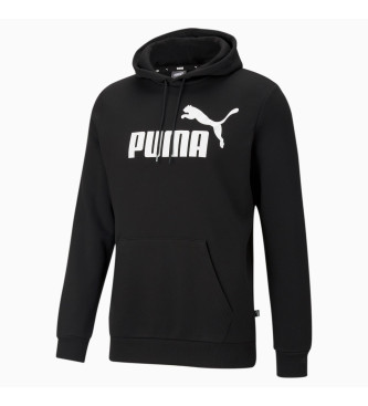 Puma Felpa con cappuccio Essentials con logo grande Nera