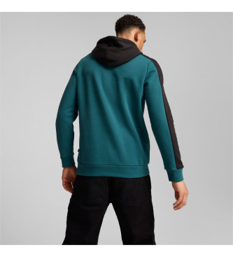 Puma Sudadera Ess Block X Tape Hoo verde