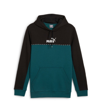 Puma Sudadera Ess Block X Tape Hoo verde