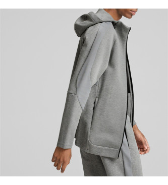 Puma Sudadera Evostripe Full-Zip gris