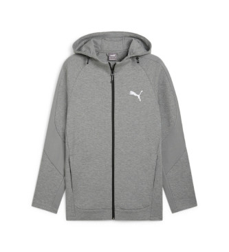 Puma Evostripe Sweatshirt mit durchgehendem Reiverschluss grau