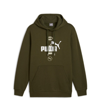 Puma Sudadera Power Graphic H verde