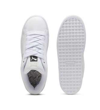 Puma Skórzane buty sportowe XL białe