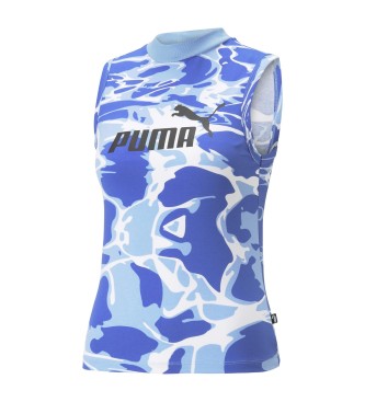 Puma Summer Splash T-shirt blauw 