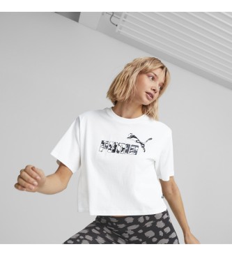 Puma Summer Splash Grafik-T-Shirt wei