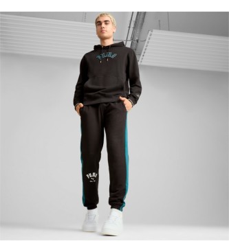 Puma Pantaln de chndal T7 Play Paris negro