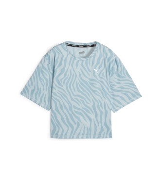 Puma Favorit Aop Crop-T-Shirt blau