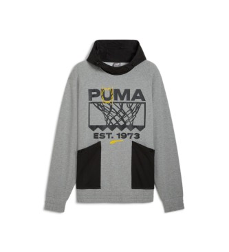 Puma Graficzna bluza Winning Shot w kolorze szarym