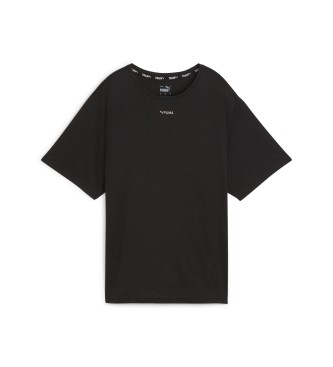 Puma T-shirt grfica de tamanho grande preta