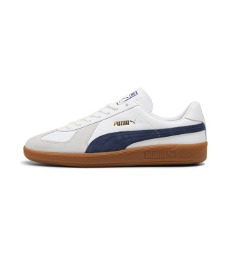 Puma Skórzane sneakersy Army Trainer w kolorze białym