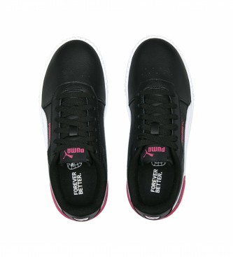 Puma Carina 2.0 Jr Black Leather Sneakers