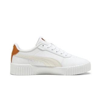 Puma Sneakers i lder Carina 2.0 hvid