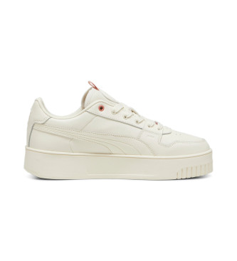 Puma Carina Street Lux usnjene superge bele barve