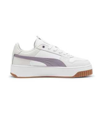 Puma Carina Street Lux Leder Turnschuhe wei