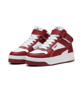 Puma Carina Street Mid Leren Sneakers rood