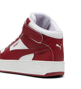 Puma Skórzane trampki Carina Street Mid w kolorze czerwonym