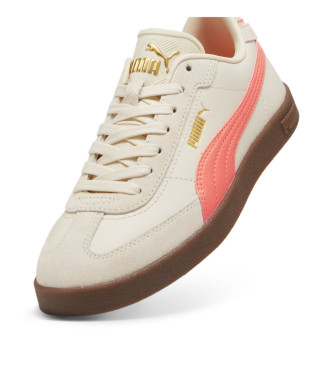 Puma Skórzane trampki Club II Era białe