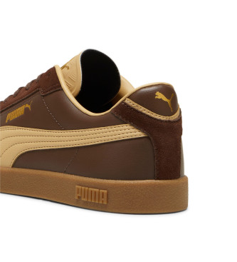 Puma Skórzane trampki Club II Era brązowe