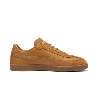 Puma Leather Sneakers Club II Era brown